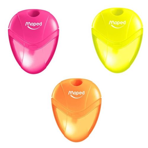 MAPED "I-Gloo" NEON egylyukú tartályos hegyező/faragó/faragó, 1 db