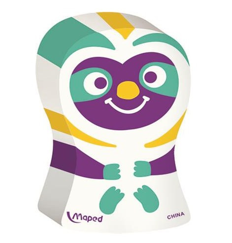 Ergo Fun Multicolor radír, Lajhár