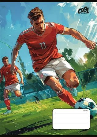 Sport COOL BY VICTORIA Foci gól 3. osztályos vonalas füzet (A5/14-32)