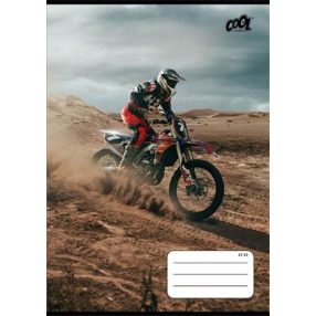   Autós COOL BY VICTORIA Motor piros vonalas füzet (A5/21-32)