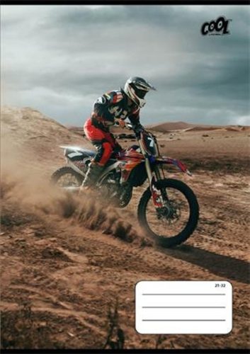 Autós COOL BY VICTORIA Motor piros vonalas füzet (A5/21-32)