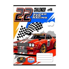 Autós - Race Cars, Piros autós kockás füzet, A5/27-32