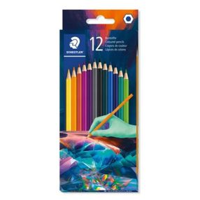   STAEDTLER  színes ceruza készlet, 12 különböző szín (sötét tónusú színek)