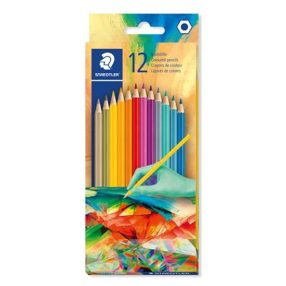   STAEDTLER  színes ceruza készlet, 12 különböző szín (világos tónusú színek)