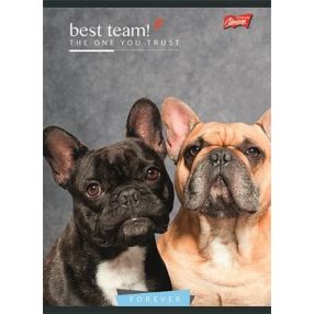 Állatos Kutya 2. osztályos vonalas füzet (A5/16-32)