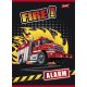 Autós - Fire/Tűzoltós kockás füzet, A5/27-32