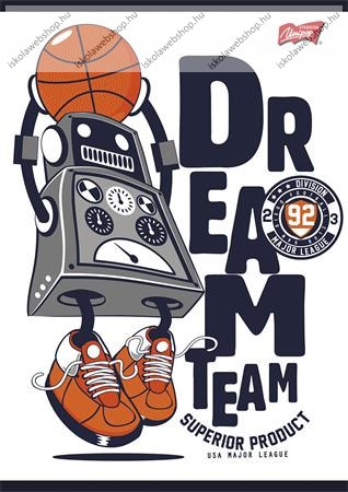 Robot White 1. osztályos füzet, A5/14-32