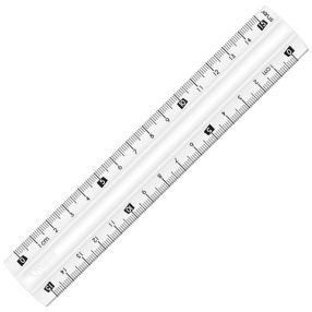 15 cm MAPED törhetetlen vonalzó, átlátszó