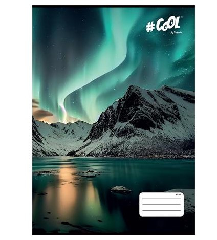 City COOL BY VICTORIA Sarki fény vonalas füzet (A4/87-32)