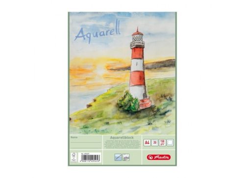 Rajzblokk A4 Akvarell - Világítótorony, 150g/m2 (20 ív)- Herlitz