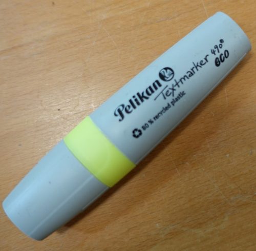 Pelikan szövegkiemelő, sárga