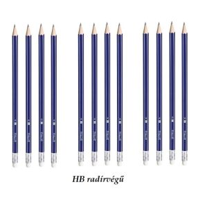 Pelikan grafitceruza, HB radírvégű (12 db)