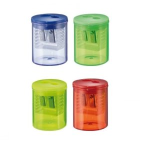   Kerek tartályos duplahegyező/faragó (1 db, vegyes színben) - Herlitz