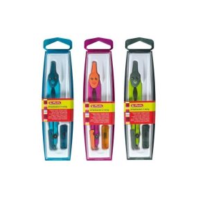   Iskolai körző pótheggyel, 1 részes (1 db, vegyes szín)- Herlitz