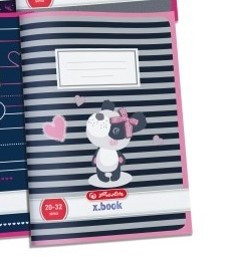 Herlitz Girls Pandamacis sima füzet, A5/20-32 (1 db)