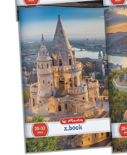 Herlitz City sima füzet, A5/20-32, Halászbástya
