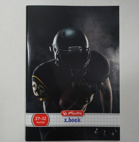 Sport kockás füzet, Amerikai foci, A4