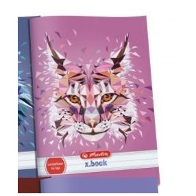   Herlitz Leckefüzet,  Wild Animals - Hiúz/Pink, A5, 44 lapos 