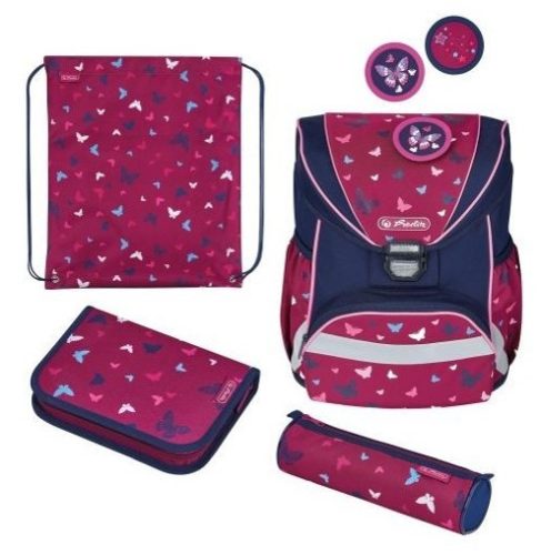 Herlitz UltraLight Plusz iskolatáska szett, Butterfly/Pillangós