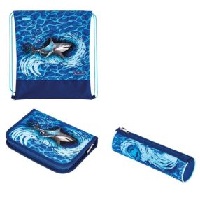   Herlitz tolltartó és sportzsák szett, Blue Shark/Kék cápa