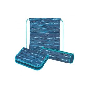   Herlitz tolltartó és sportzsák szett, Kék Hullámos/Cápa