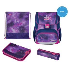   Herlitz Loop Plus iskolatáska szett, Galaxy Princess/Koronás