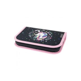   Herlitz kihajtható tolltartó, Lovas/Unikornis, 2 klapnis (31 részes töltött)