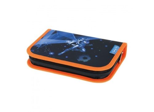 Herlitz kihajtható tolltartó, Űr/Galaxy, 2 klapnis (31 részes töltött)