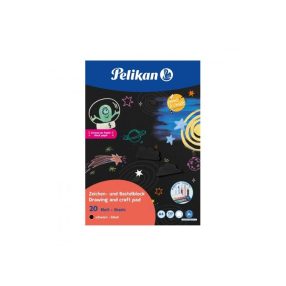 Fekete Rajzblokk, fekete belívvel, A4/20 ív