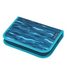   Herlitz tolltartó, Kék hullámos/Cápa, klapni nélküli (16 részes töltött)