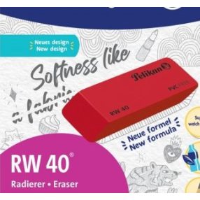 RW40 Velvet radír, piros 