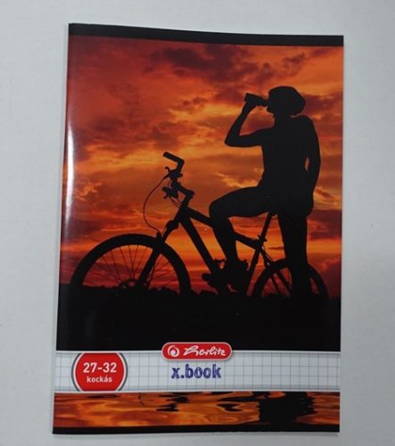 Sport kockás füzet, Kerékpár, A4