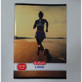 Sport kockás füzet, Futó, A4