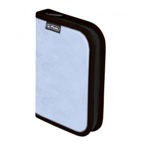 Herlitz kihajtható tolltartó, 2 klapnis, világoskék