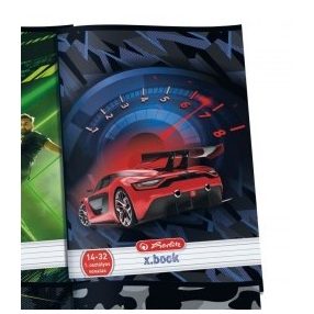   Autós Herlitz Piros autó 1. osztályos vonalas füzet (A5/14-32)