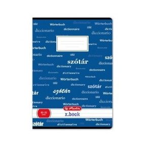 Design szótárfüzet, A4, Középkék - Herlitz 