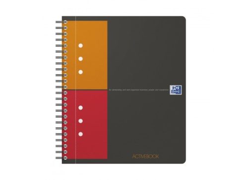 Oxford International Activebook, kockás, A5/80 lap