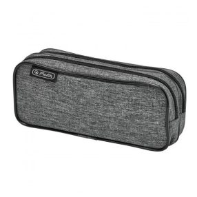 Textil tolltartó, dupla, szürke