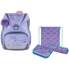   Herlitz UltraLight plus iskolatáska szett, Butterfly Paradise