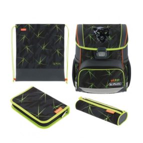   Herlitz Loop Plus iskolatáska szett, Wild Life/Fekete Párduc