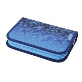   Herlitz kihajtható tolltartó, Blue Shark/Cápa, 1 klapnis (üres)