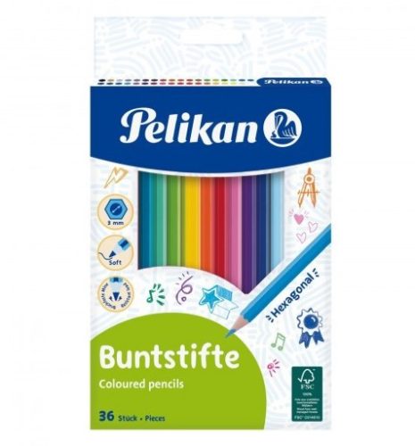 Pelikan színesceruza, 36 szín 