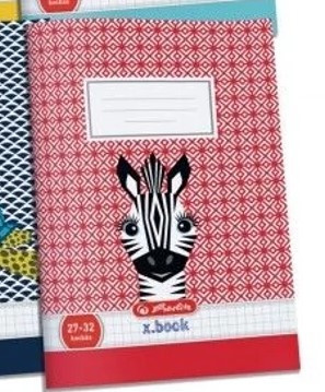 Herlitz kockás füzet, Cute Animals - Zebra, A5/27-32  (1 db)