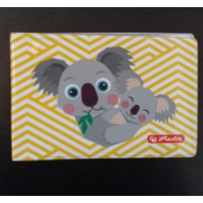   Puhafedeles diákigazolvány tartó, 4 betéttel, Cute Animals - Koala