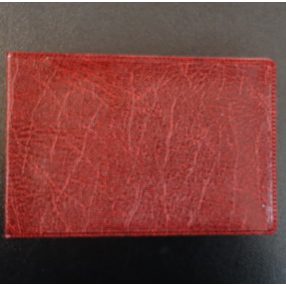 Puhafedeles diákigazolvány tartó, 4 betéttel, Bordó