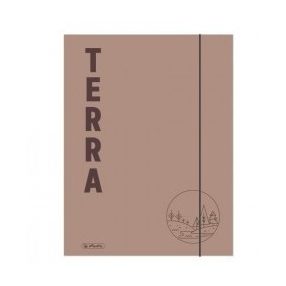 Gumis mappa, A4, Terra - Világosbarna
