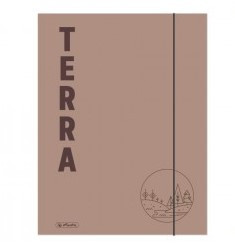 Gumis mappa, A4, Terra - Világosbarna