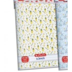 Herlitz 4-8. osztályos vonalas füzet, Ananász (A5/21-32)