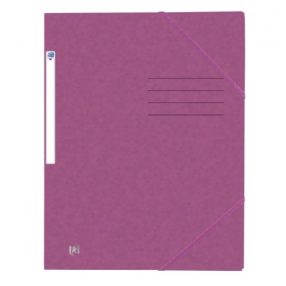Oxford Top File gumis mappa, A4, pink