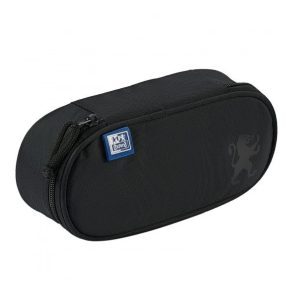   Oxford School bedobálós ovál tolltartó (1 klapnis) - fekete